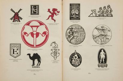 null [TYPOGRAPHIE] SINEL (Joseph). A book of american trade-marks & devices. New-York...