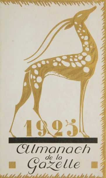 null [FOURRURES]. Almanach de la Gazelle. Paris : Fourrures Max, 1925. — In-12, cartonnage...