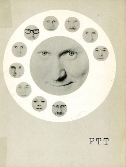 null LOT de six volumes.
- PTT. The connection. Ptt, The Hague, 1962. Photographies...