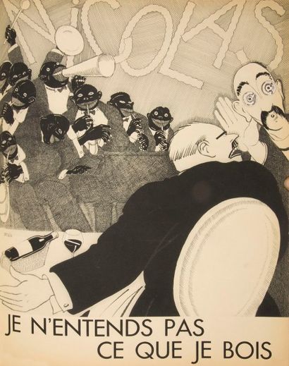 null [ŒNOLOGIE - NICOLAS VINS] Paul Iribe (1883-1935) 
Réunion des 3 plaquettes éditées...