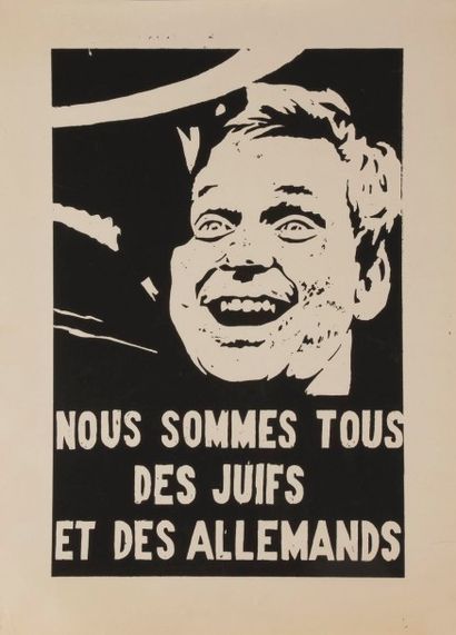 null [PROPAGANDE – MAI 68] Ensemble de 2 affiches :
- Nous sommes tous des juifs...