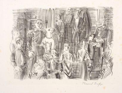 null Raoul DUFY 
 Le Bal chez l’amiral. Vers 1925. Lithographie. 200 x 285. I.F.F....