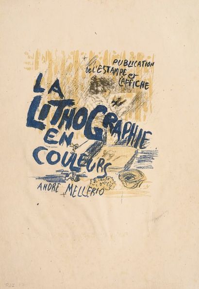 RÉSULTAT NON COMMUNIQUÉ Pierre BONNARD 
 Couverture pour La Lithographie en couleurs....