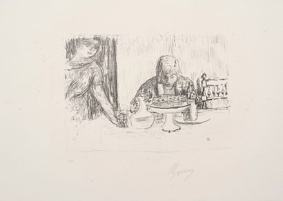 null Pierre BONNARD 
 La Coupe et le compotier. 1925. Lithographie. 188 x 260. Bouvet...