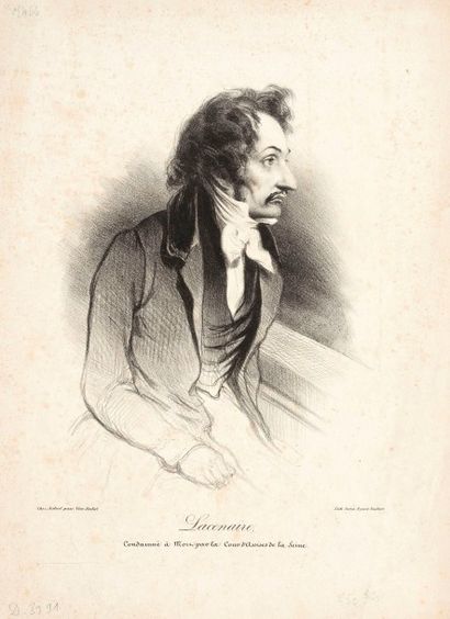 null Honoré DAUMIER 
 De la Roncière ; Lacenaire. 1835. Lithographie. 165 x 105 et...