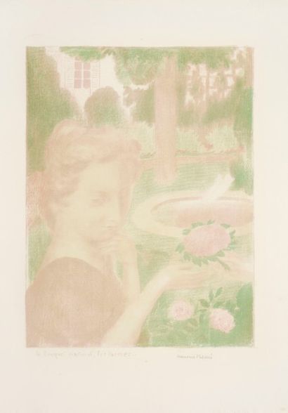 null Maurice DENIS 
 Le Bouquet matinal, les larmes… (Suite Amour, pl. 3). 1892-1899....