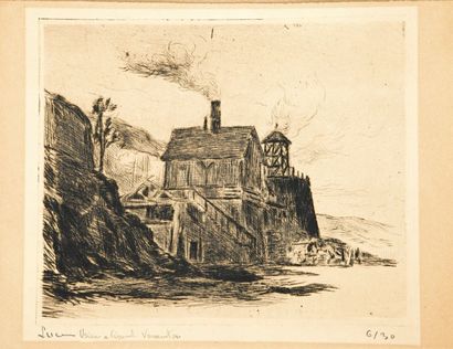 Maximilien Luce (1858-1941) Paysages de l’Yonne : Usine à ciment, Vermenton ; Bessy-sur-Cure ;...