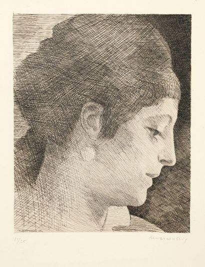Louis Marcoussis (Ludwig Casimir Ladislas Markus, dit) (1878-1941) La Mère de l’artiste,...