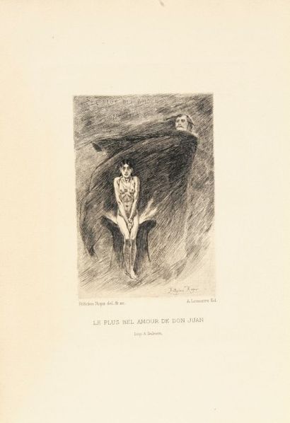 Félicien Rops (1833-1898) Dix eaux-fortes pour illustrer Les Diaboliques de J. Barbey...