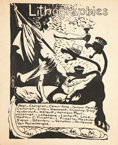Auguste J.-B. Roubille (1872-1955) Frontispice-affiche pour Les Temps Nouveaux, J....