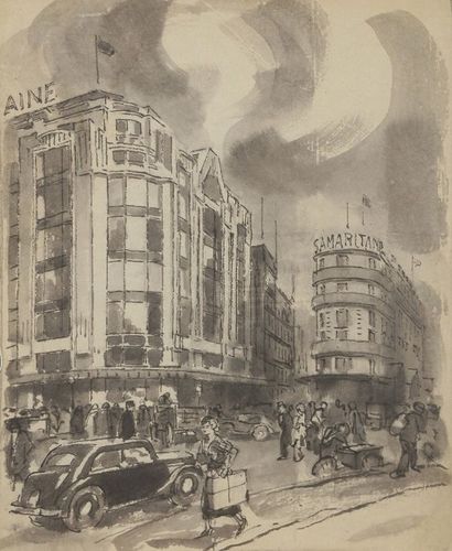 null Jules CHADEL (1870-1941)
Feu d'artifice sur Paris - La Samaritaine
2 dessins...
