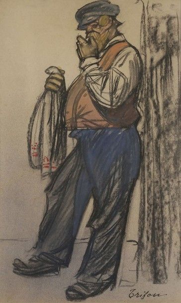 null Maxime DETHOMAS (1867-1929)
Trifon Borisich, étude de décor pour les Frères...