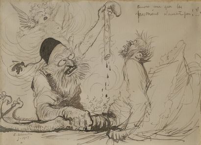 null Charles LÉANDRE (1862-1934)
Encore une que les Prussiens n'auront pas, 1907
Dessin...