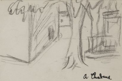 null Auguste CHABAUD (1882-1955)
Graveson - La Vierge, vers 1920
2 dessins au fusain.
Portent...