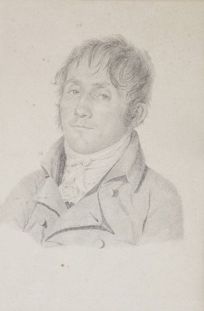  Charles Toussaint LABADYE (1771-1798) Portrait du peintre François André Vincent...