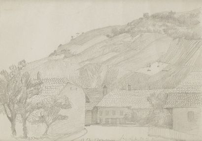 null Rodolphe T. BOSSHARD (1889-1960)
Paysage suisse, 1945
Dessin à la mine de plomb.
Signé,...