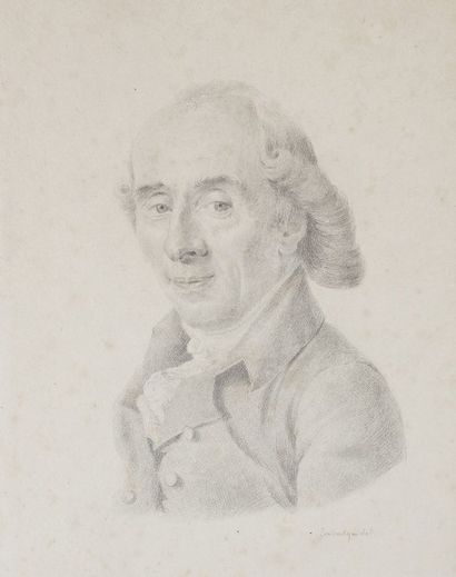  Charles Toussaint LABADYE (1771-1798) Portrait du peintre François André Vincent...