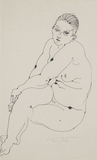 Raoul DUFY (1877-1953)
Femme assise
Dessin...