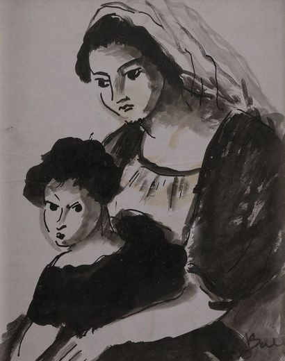 Madeleine BERLY DE VLAMINCK (1896-1953) Maternité...