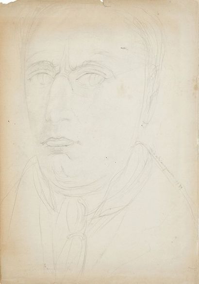 null Henri de WAROQUIER (1881-1970)
Autoportrait, 1939
Dessin à la mine de plomb...