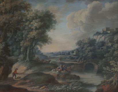 Attribué à Jan WYNANTS (1615-1682)
Paysage...