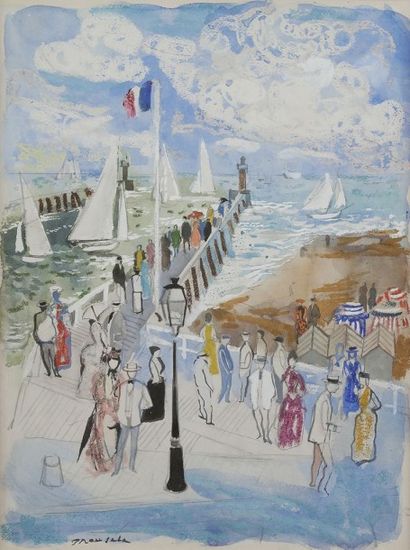 Emilio GRAU-SALA (1911-1975) Deauville, les...