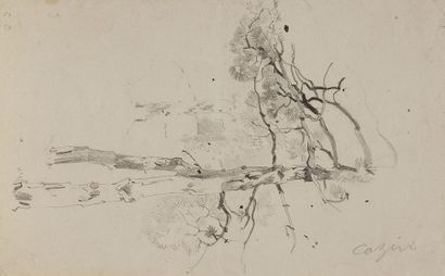 null Stanislas LÉPINE (1835-1892)
Étude d'arbre
Crayon noir.
Cachet de l'atelier...