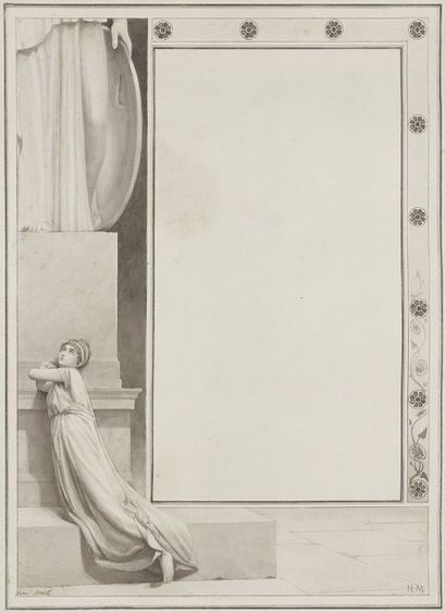 null Henri Paul MOTTE (1846-1922)
Vestale au pied d'une colonne - Projet d'illustration
Dessin...