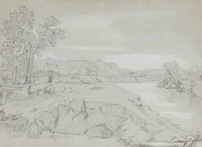 null Antoine Claude PONTHUS-CINIER (1812-1885)
Paysage au bord d'un fleuve
Dessin...