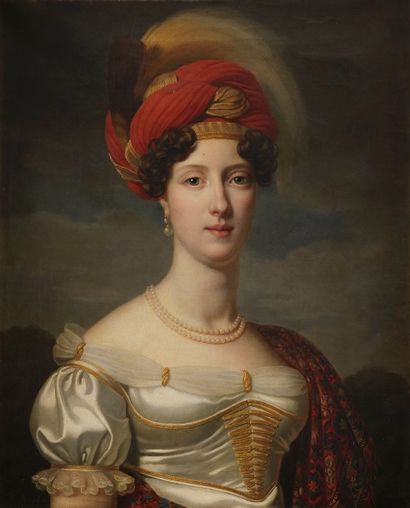 null Heinrich Christoph KOLBE
(Düsseldorf 1771 - 1836)
Portrait de dame en buste...