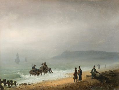 null Francisque GRENIER de SAINT-MARTIN (Paris 1793 - 1867)
Bord de mer : la rade...
