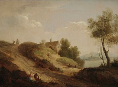 null Louis Léopold BOILLY (La Bassée 1761 - Paris 1845)
Paysage animé de personnages
Toile...