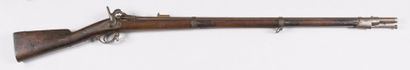 null Fusil d’infanterie à tabatière modèle 1861. 
Canon rond à pans au tonnerre,...