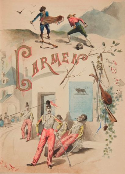 MÉRIMÉE (Prosper). MÉRIMÉE (Prosper).
Carmen.
Paris : Calmann Lévy, 1884. — In-8,...