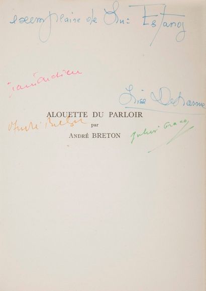 BRETON (André) - DEHARME (Lise) - GRACQ (Julien) - TARDIEU (Jean). BRETON (André)...