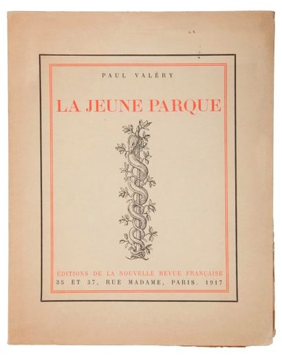 VALÉRY (Paul). VALÉRY (Paul).
La Jeune Parque.
Paris : Nouvelle Revue Française,...