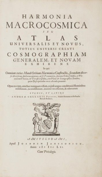 CELLARIUS (Andreas). CELLARIUS (Andreas).
Harmonia macrocosmica seu atlas universalis...