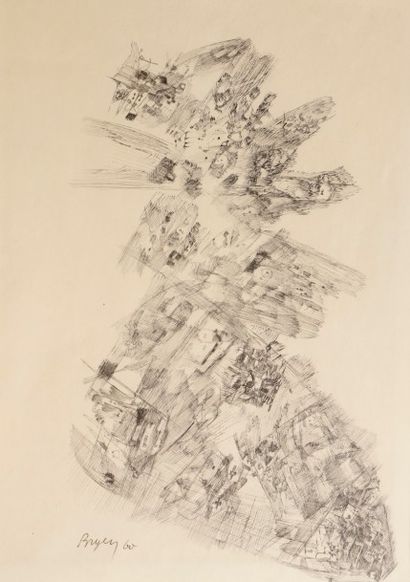 null Camille BRYEN (1907-1977)
Composition, 1960
Dessin à l’encre de chine.
Signé...
