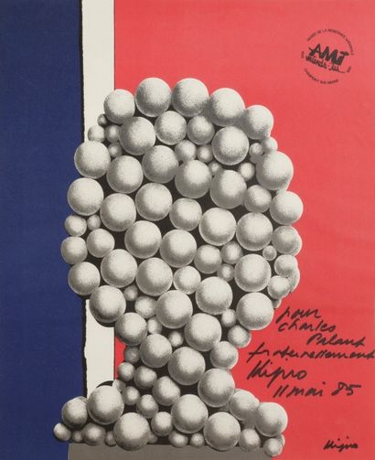null Ladislas KIJNO (1921-2012)
Affiche pour le Musée de la résistance, 1985
Lithographie.
Signée,...