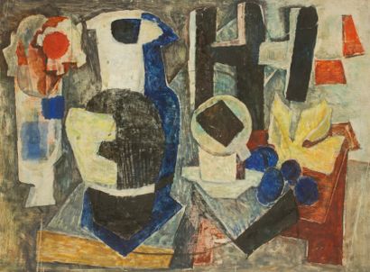 null Reynold ARNOULD (1919-1980)
Nature morte
Huile sur toile montée sur panneau.
Signée...