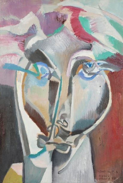 null Reynold ARNOULD (1919-1980)
Portrait de M.A, 1966
Huile sur toile.
Signée, datée...