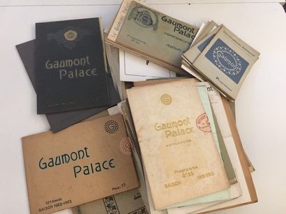 null CINEMA GAUMONT. Lot de programmes, années 1910. Gaumont Palace et Gaumont C...