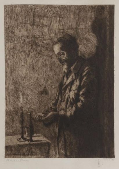 null Hermann STRUCK (1876-1944)
Havdalah, 1902
Eau-forte.
50,5 x 37,5 cm