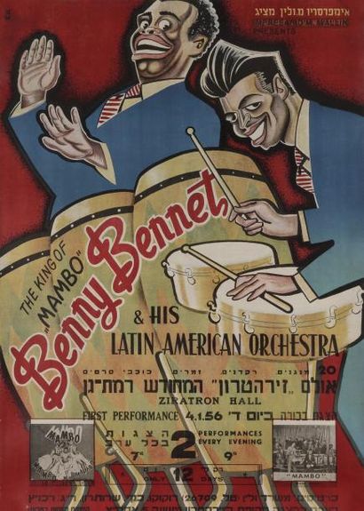 null [AFFICHE MUSICALE] 
The king of Mambo, Benny Bennet & his latin american Orchestra....