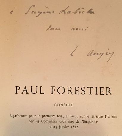 null Émile AUGIER. Paul Forestier, comédie en cinq actes, en vers (Paris, Michel...