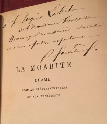 null Paul DÉROULÈDE. La Moabite, drame (Paris, Calmann-Lévy, 1881) ; in-16, reliure...