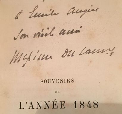 null Maxime DU CAMP. Souvenirs de l’année 1848 (Paris, Librairie Hachette, 1876),...