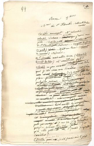 null Eugène LABICHE. Manuscrit en partie autographe de La Chasse aux jobards, [1847] ;...