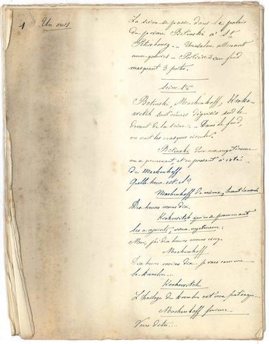 null Eugène LABICHE. Manuscrit autographe de Mon ours, et manuscrit d’Adolphe Choler,...