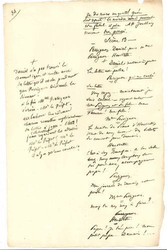 null Eugène LABICHE. Manuscrit d’Édouard Martin avec annotations autographes de Labiche...